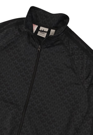 ViaMonte Shop | Adidas felpa tracktop monogram nera ragazzo
