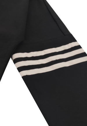 Adidas felpa con cappuccio nera ragazzo in cotone | ViaMonte Shop