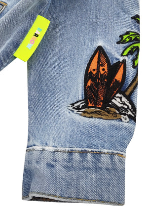ViaMonte Shop | Barrow kids giubbino di jeans bambino in denim di cotone