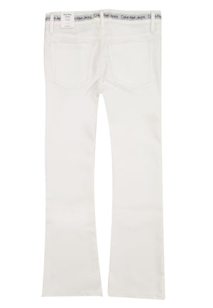 ViaMonte Shop | Calvin Klein Jeans jeans bianco ragazza in denim
