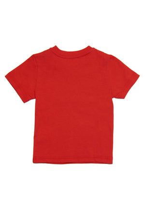 Diesel Kid t-shirt rossa neonato in cotone | ViaMonte Shop
