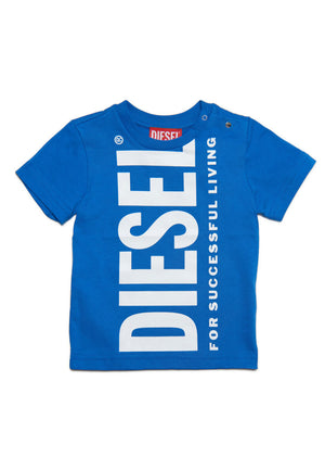 ViaMonte Shop | Diesel Kid t-shirt blu neonato in cotone