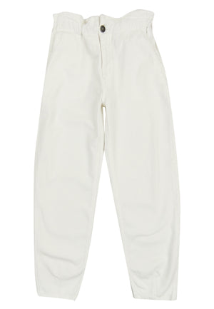 ViaMonte Shop | Dondup kids jeans Bacoon bianco ragazza in denim di cotone