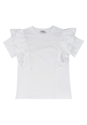 ViaMonte Shop | Dondup kids t-shirt bianca ragazza in jersey di cotone