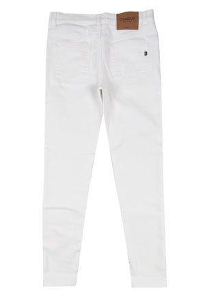 ViaMonte Shop | Dondup kids jeans bianco George skinny fit ragazzo in denim