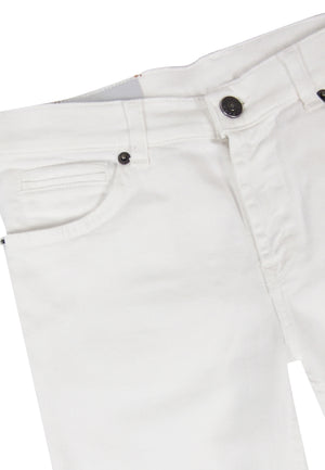 ViaMonte Shop | Dondup kids jeans bianco George skinny fit ragazzo in denim