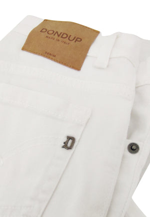 ViaMonte Shop | Dondup kids jeans bianco George skinny fit ragazzo in denim
