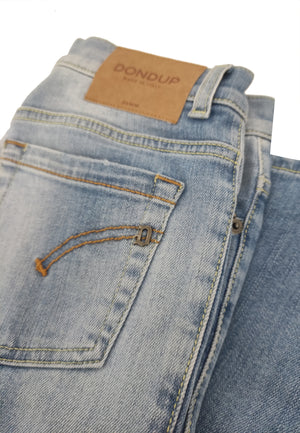 ViaMonte Shop | Dondup jeans light blu George skinny fit ragazzo in denim used