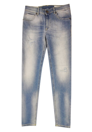 ViaMonte Shop | Dondup jeans light blu George skinny fit ragazzo in denim used