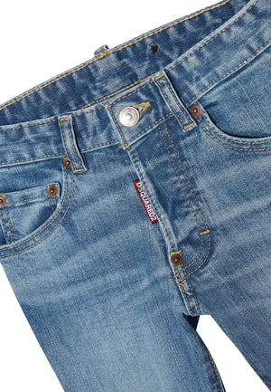 ViaMonte Shop | Dsquared2 jeans skater blu bambino