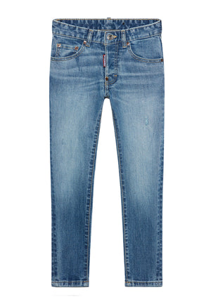 ViaMonte Shop | Dsquared2 jeans skater blu bambino