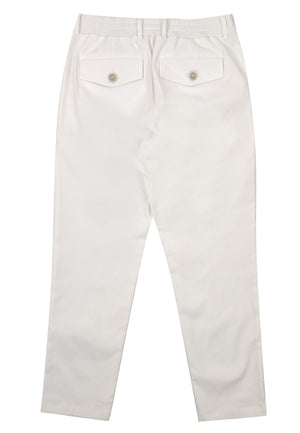 ViaMonte Shop | Eleventy pantalone bianco ragazzo in cotone
