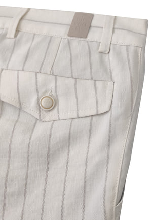 Eleventy pantalone beige ragazzo in misto lino | ViaMonte Shop