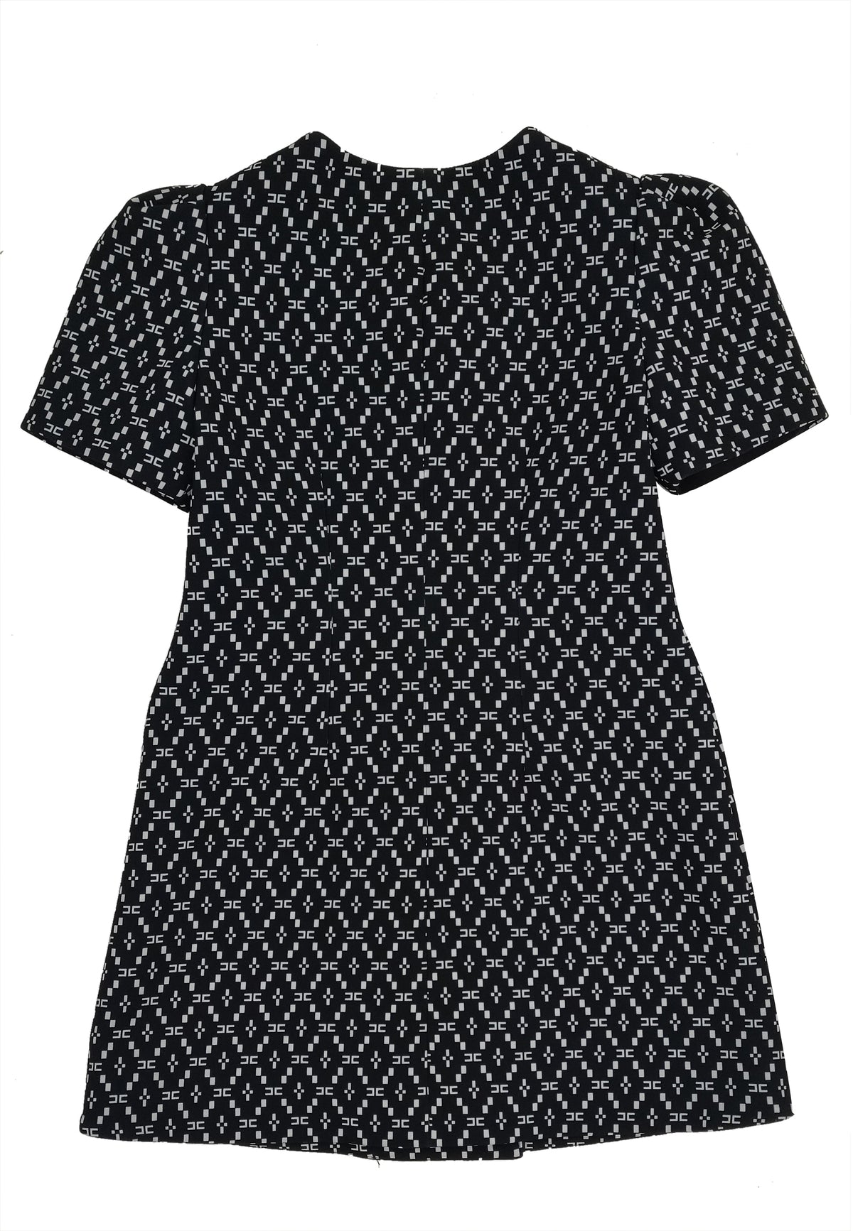 ViaMonte Shop | Elisabetta Franchi La Mia Bambina vestito doppiopetto nero ragazza in crepe