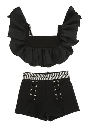 ViaMonte Shop | Elisabetta Franchi completo nero ragazza