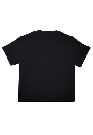 ViaMonte Shop | Elisabetta Franchi t-shirt nera bambina in cotone