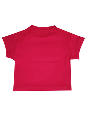 ViaMonte Shop | Elisabetta Franchi t-shirt fucsia neonata in cotone