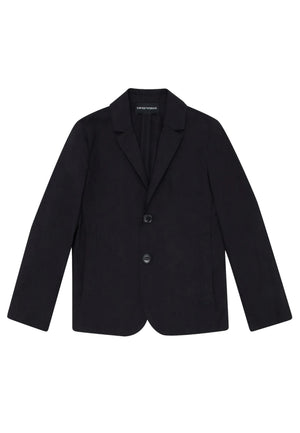 ViaMonte Shop | Emporio Armani giacca monopetto blu bambino in cotone