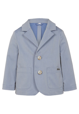ViaMonte Shop | Emporio Armani giacca azzurra bambino in misto cotone