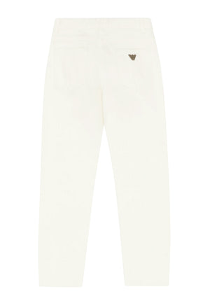 ViaMonte Shop | Emporio Armani jeans ragazzo bianco in cotone