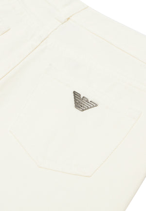 ViaMonte Shop | Emporio Armani jeans ragazzo bianco in cotone
