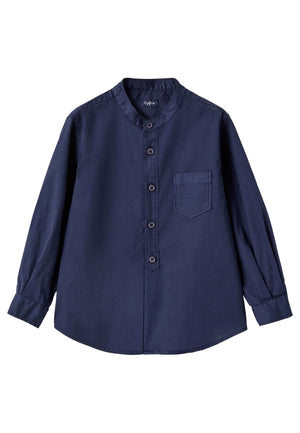 ViaMonte Shop | Il Gufo camicia blu bambino in cotone
