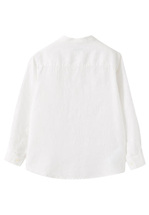 ViaMonte Shop | Il Gufo camicia bianca bambino in puro lino