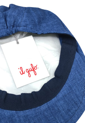 ViaMonte Shop | Il Gufo cappello blu bambino in puro lino