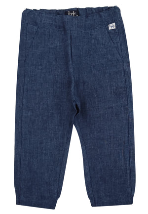 ViaMonte Shop | Il Gufo pantalone blu bambino in cotone
