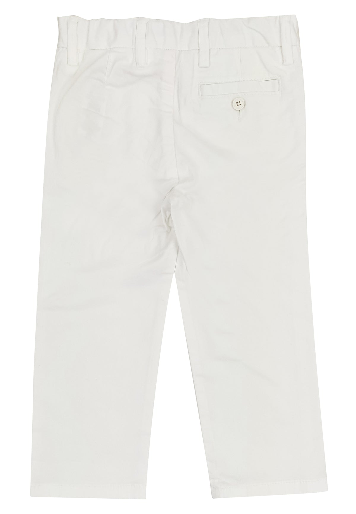 ViaMonte Shop | Il Gufo pantalone chino bianco in gabardina bambino di cotone