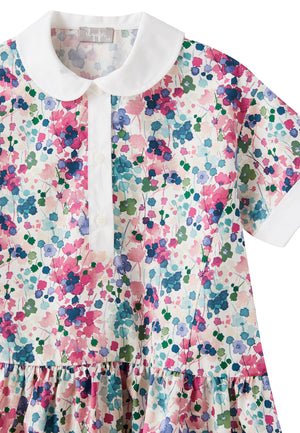 ViaMonte Shop | Il Gufo vestito multicolor bambina in cotone