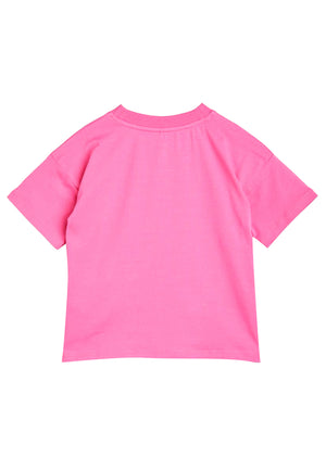 ViaMonte Shop | Mini Rodini t-shirt rosa neonata in cotone biologico