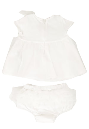 ViaMonte Shop | Miss Blumarine completo bianco neonata in jersey