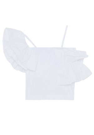 ViaMonte Shop | Patrizia Pepe top bianco bambina in cotone