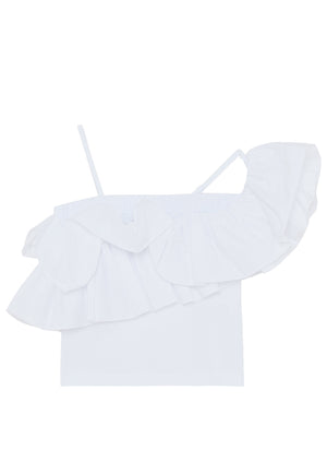 ViaMonte Shop | Patrizia Pepe top bianco bambina in cotone