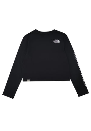 The North Face t-shirt nera bambina in cotone | ViaMonte Shop