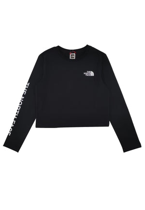 The North Face t-shirt nera bambina in cotone | ViaMonte Shop