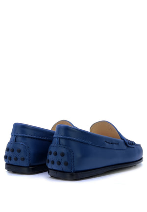 ViaMonte Shop | Tod's scarpe mocassino bambino blu in pelle
