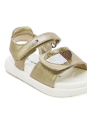 ViaMonte Shop | Tommy Hilfiger sandalo bambina oro