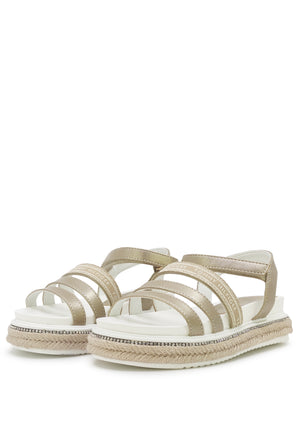ViaMonte Shop | Tommy Hilfiger sandalo bambina platino