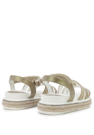ViaMonte Shop | Tommy Hilfiger sandalo bambina platino