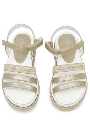 ViaMonte Shop | Tommy Hilfiger sandalo bambina platino