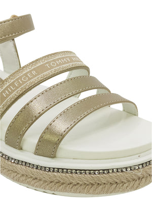 ViaMonte Shop | Tommy Hilfiger sandalo bambina platino