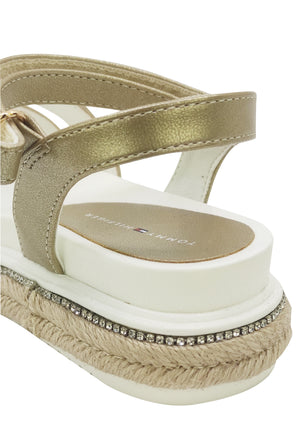 ViaMonte Shop | Tommy Hilfiger sandalo bambina platino