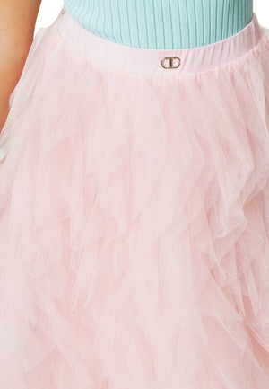 ViaMonte Shop | Twinset gonna rosa ragazza in tulle
