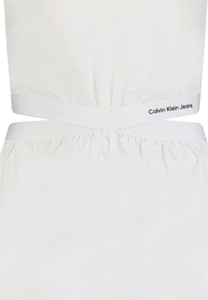 ViaMonte Shop | Calvin Klein Jeans vestito bianco bambina
