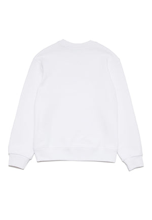 ViaMonte Shop | Dsquared2 felpa bianca bambino in cotone