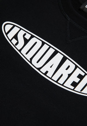 ViaMonte Shop | Dsquared2 felpa nera bambino in cotone