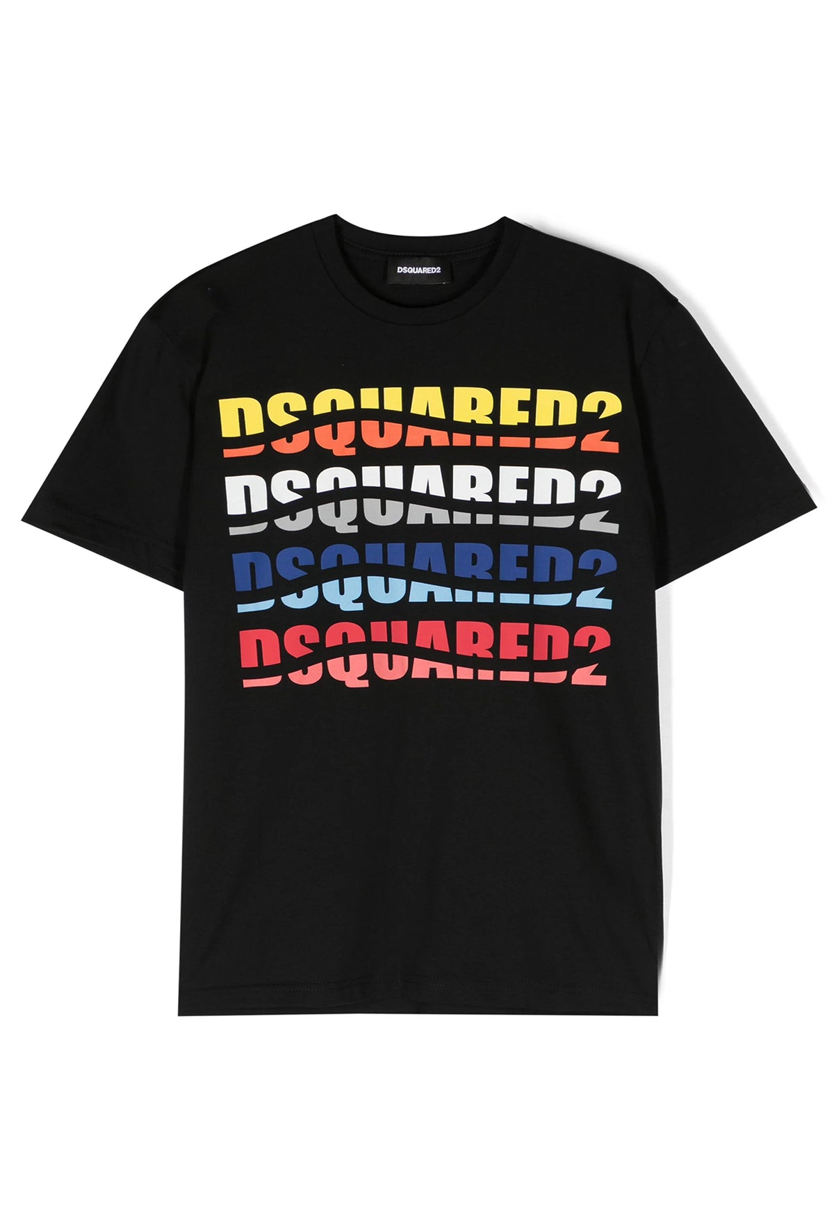 ViaMonte Shop | Dsquared2 t-shirt nera bambino in cotone