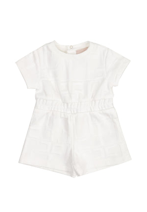 ViaMonte Shop | Elisabetta Franchi pagliaccetto bianco neonata in cotone